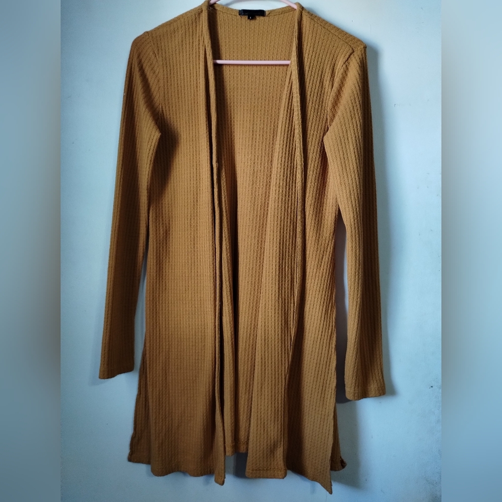 Splash Mustard Textured Sweater